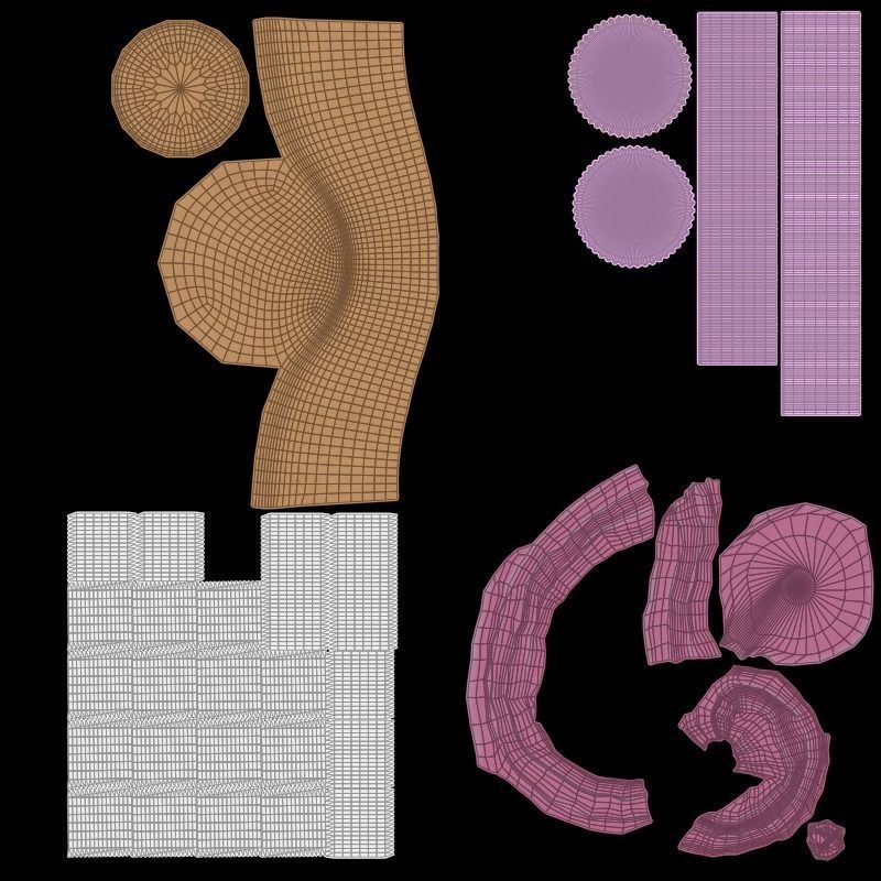 Strawberry Cupcake 3D model_8