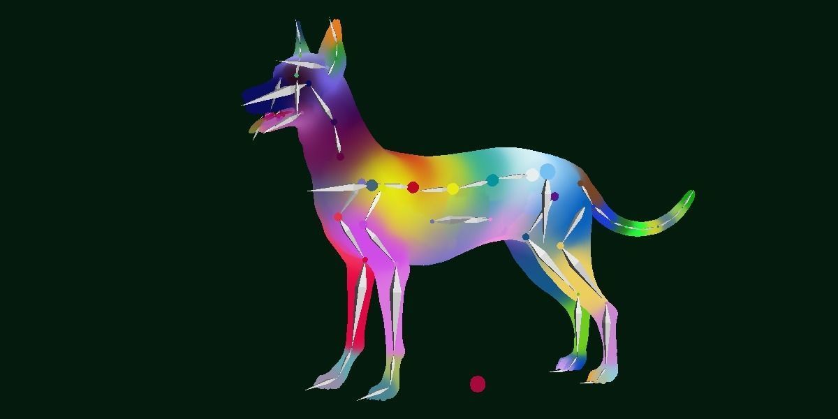 Zwergpinscher Dog Breed 3D model_4