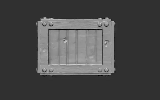 Wood box large version Free 3D print model