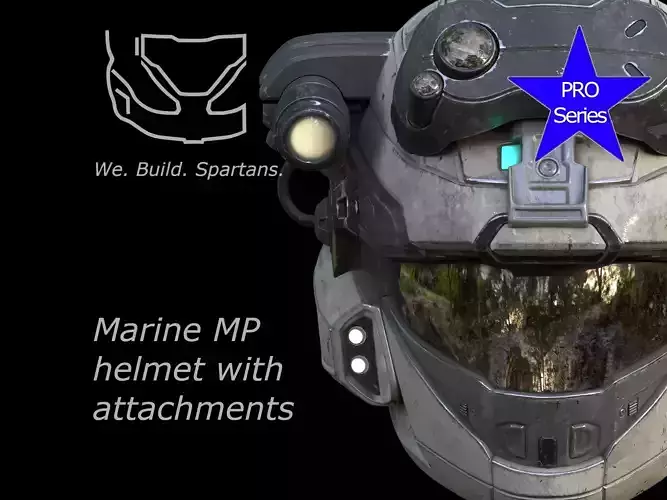Pro Series Marine MP helmet 3d print file
