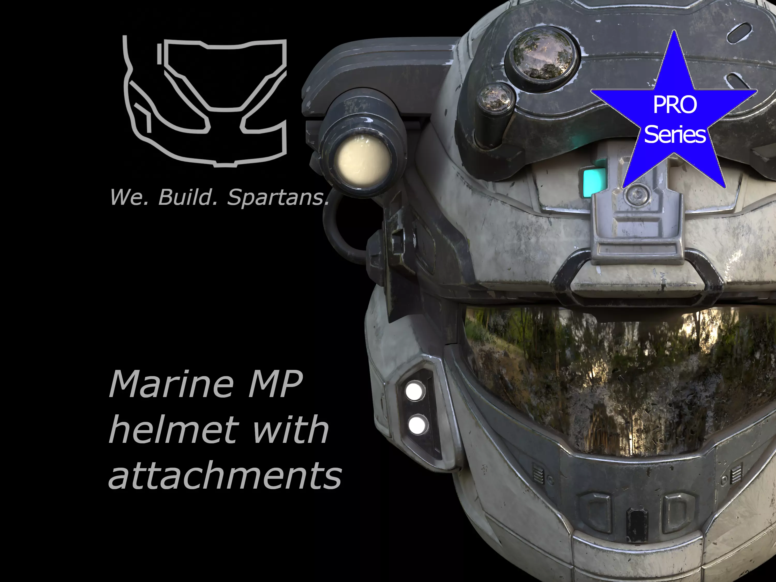 Pro Series Marine MP helmet 3d print file 3D print model