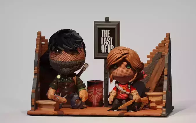 The last of Us - Joel Ellie 3D print model