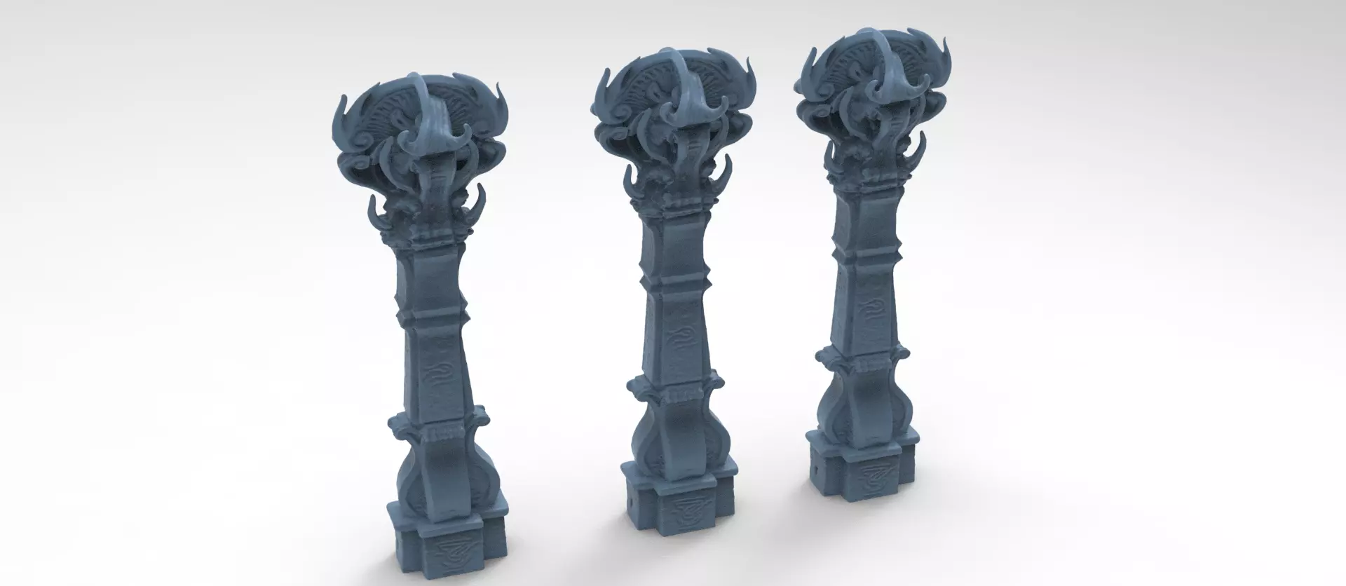 Ancient Crete pillar 3D model_0