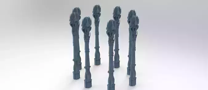 Ancient Crete pillars