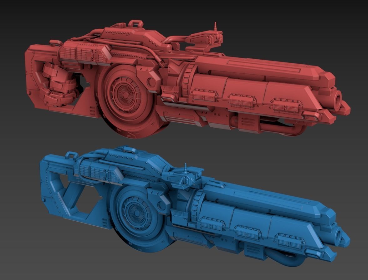 Big Particle Robot Poseable Set 100mm approx height 3D print model_12