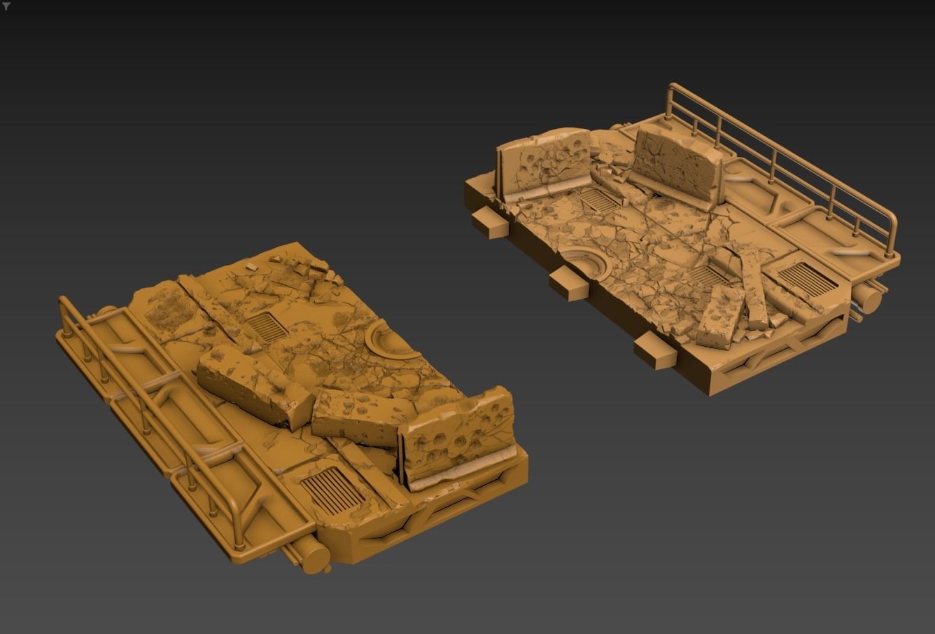 Big Particle Robot Poseable Set 100mm approx height 3D print model_9