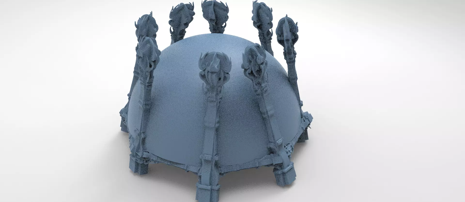 Ancient Crete stone arena Low-poly 3D model_0