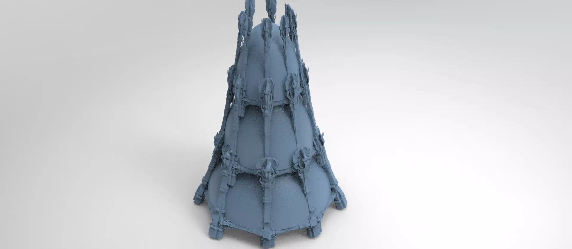 Ancient Crete stone Roof  3D model_0