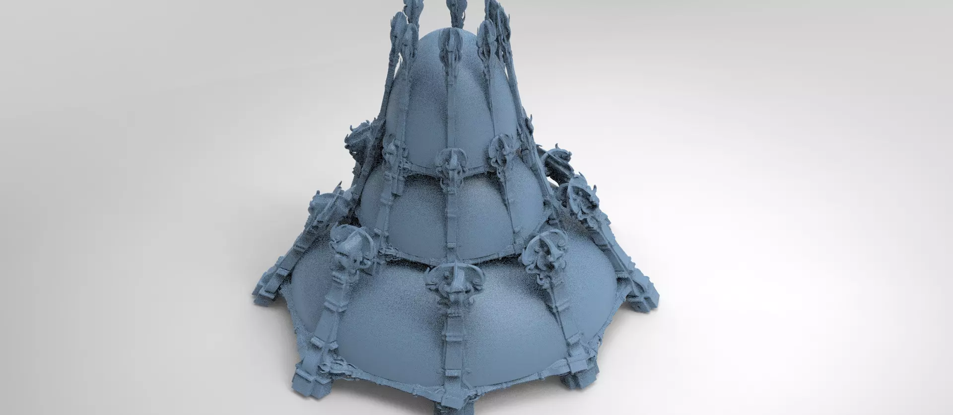 Ancient Crete Ocean Dome arena  3D model_0