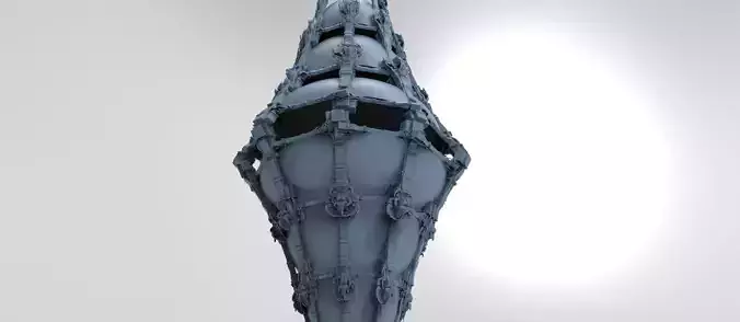Ancient Crete Sci fi arena tower 3D model