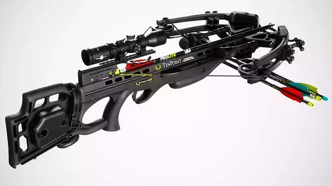  Hunting Crossbow Low-poly 3D model
