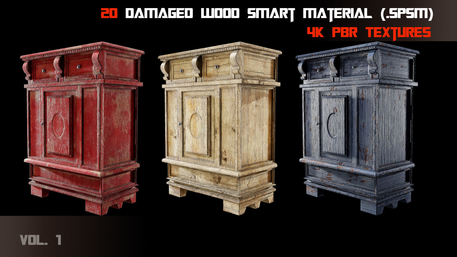 20 Damaged Wood Smart Material Texture_2
