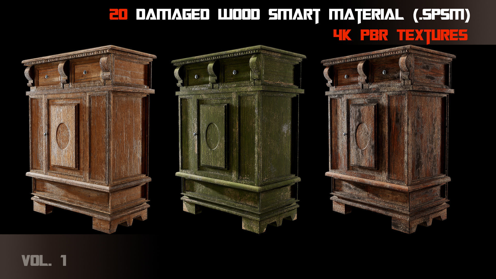 20 Damaged Wood Smart Material Texture_1