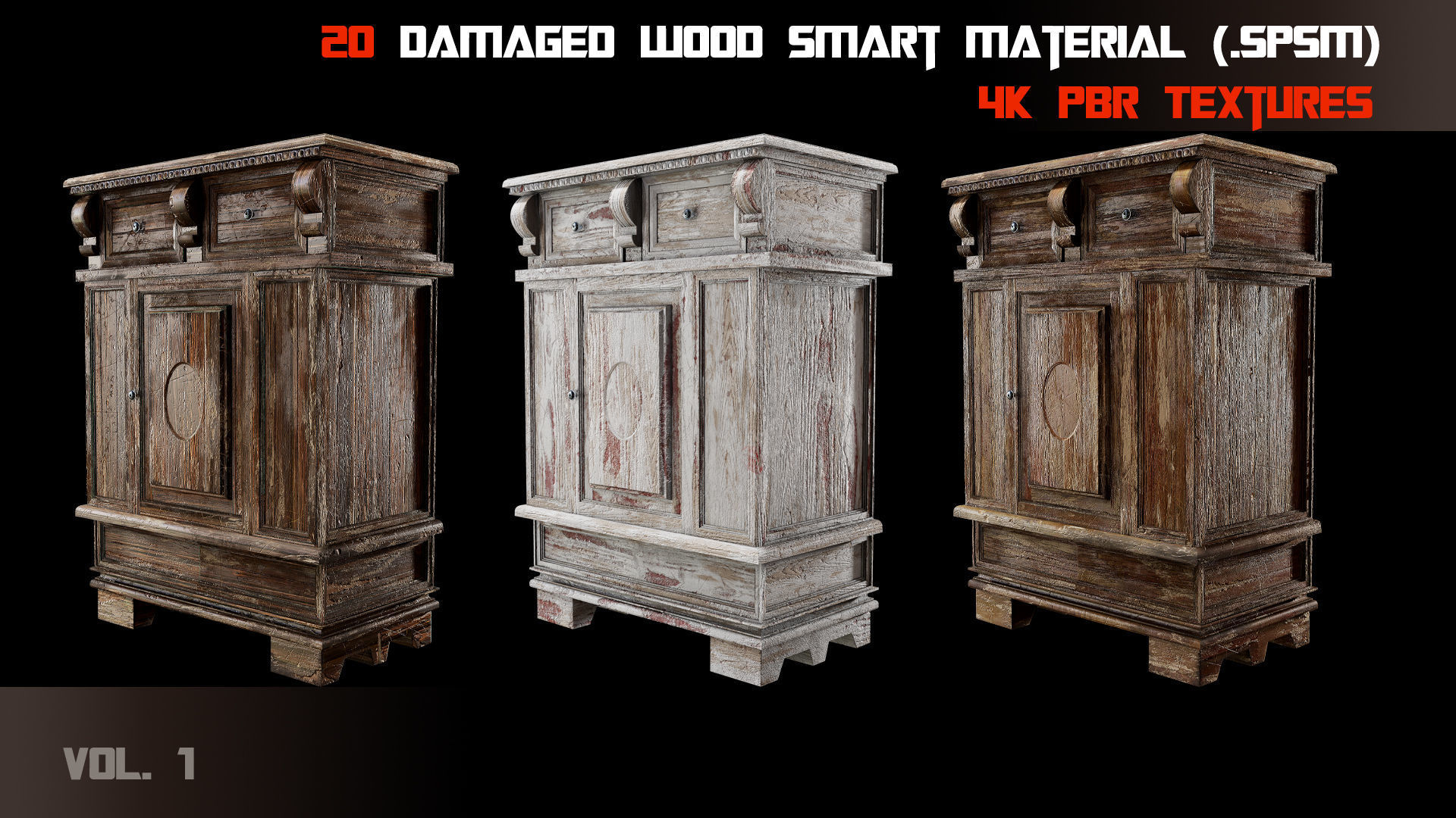 20 Damaged Wood Smart Material Texture_6