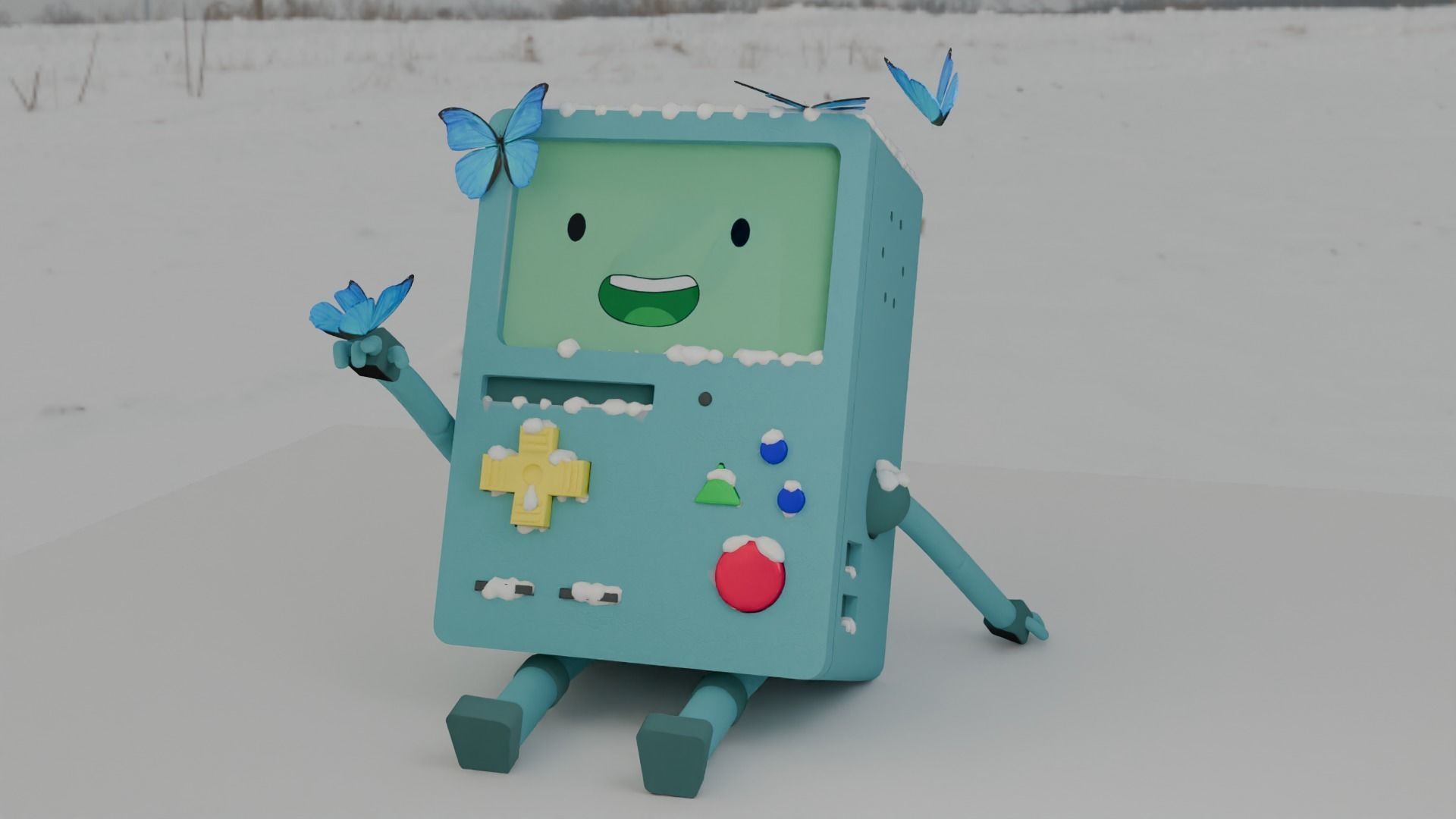 BMO from adventure time show Free 3D model