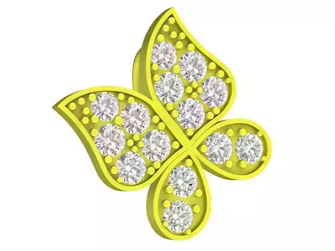 A6548 Butterfly Diamond Women Pendant