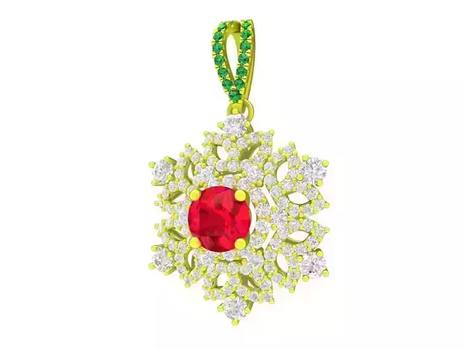 5055 luxury hongkong diamond women pendant 