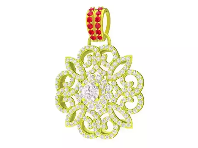 5059 luxury diamond women pendant