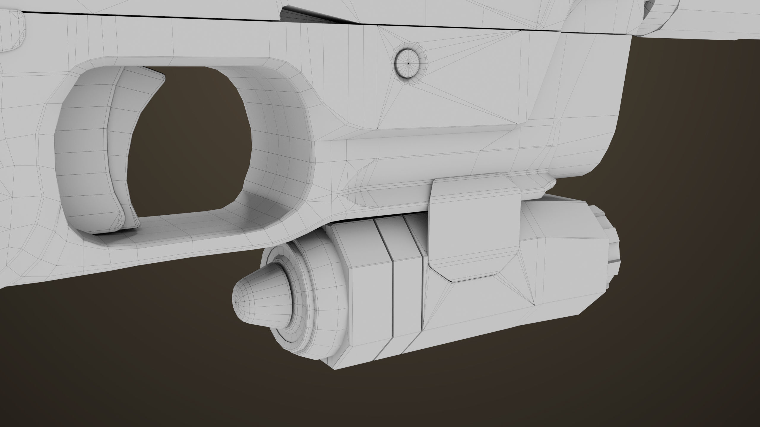 Pistol 03 Brown Generic  All PBR Unity UE Textures Included Low-poly 3D model_47