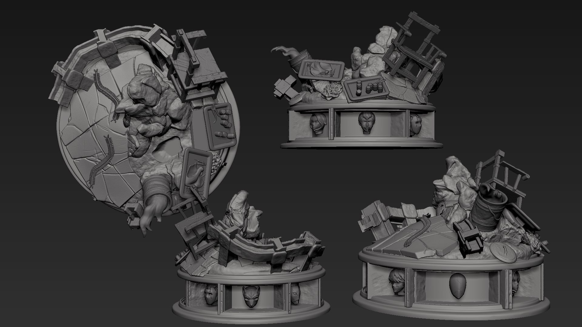 TOKYO GHOUL KANEKI VS YAMORI JASON 3D print model 3D print model_3