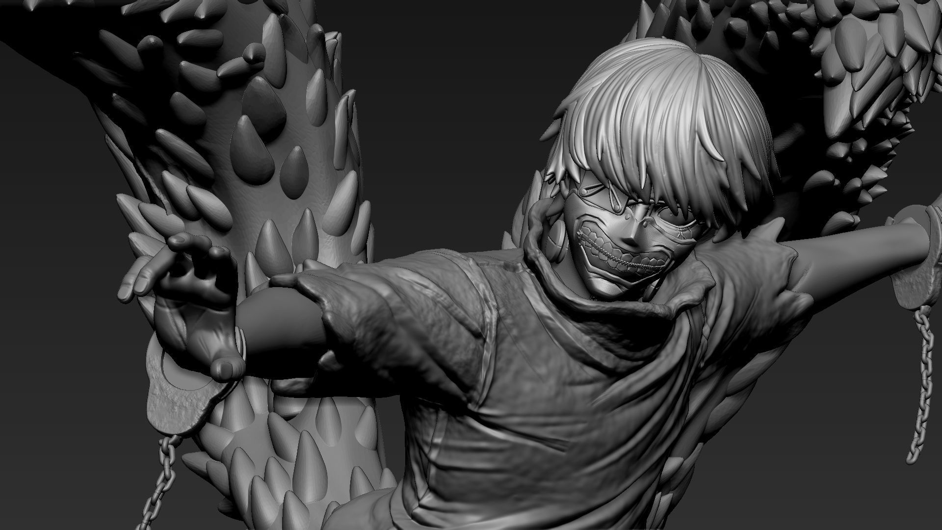 TOKYO GHOUL KANEKI VS YAMORI JASON 3D print model 3D print model_1