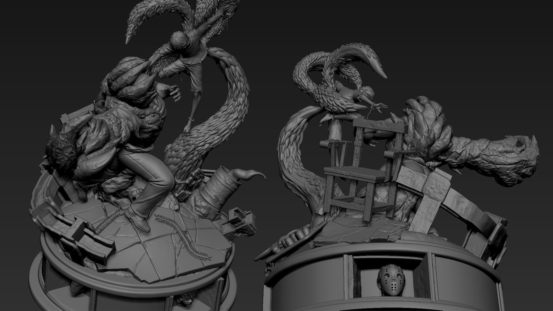 TOKYO GHOUL KANEKI VS YAMORI JASON 3D print model 3D print model_2