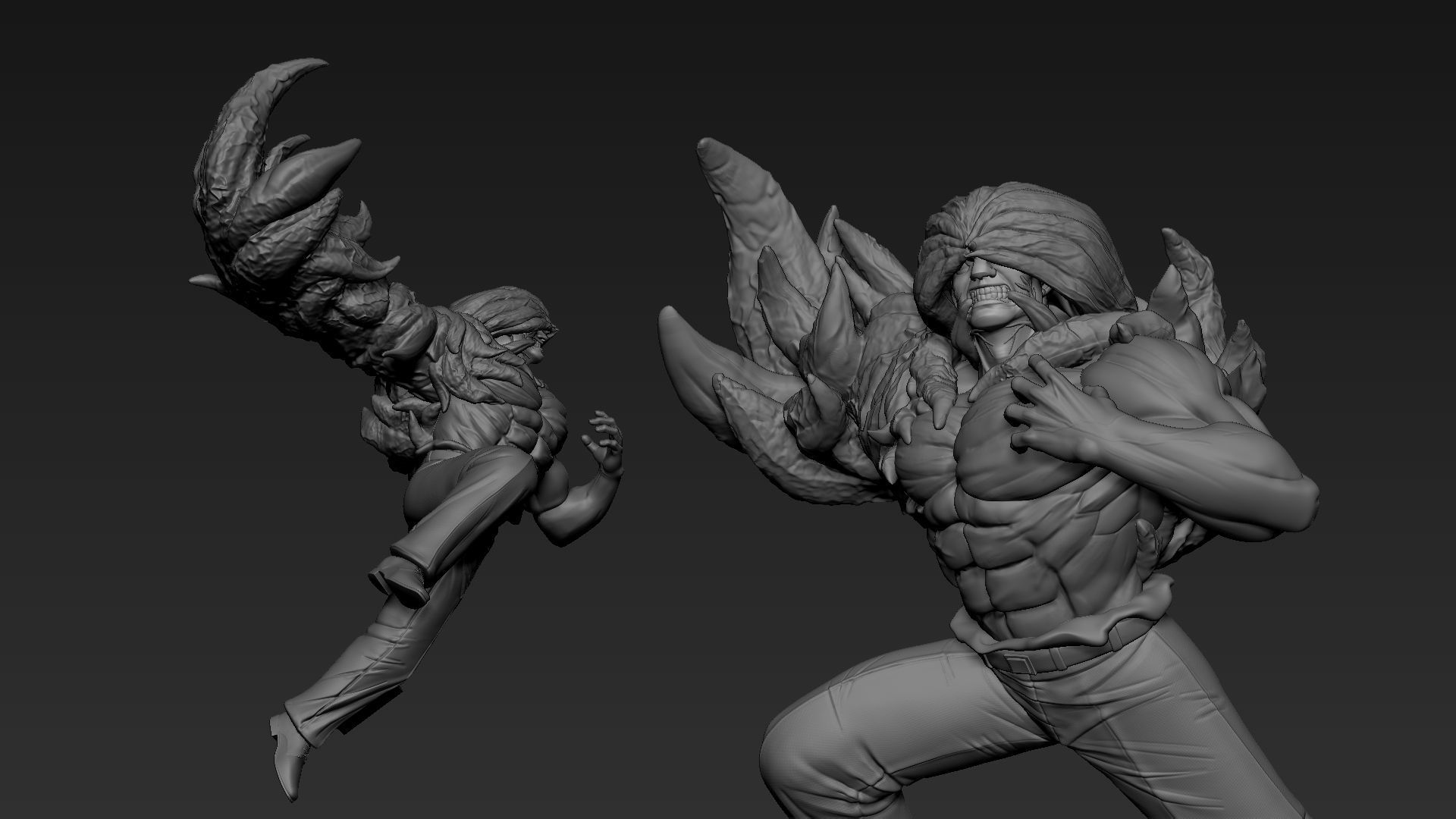 TOKYO GHOUL KANEKI VS YAMORI JASON 3D print model 3D print model_7