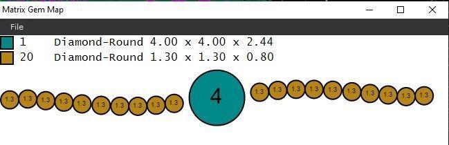 Diamond Engagement Ring with sidestones  3D print model_1