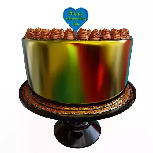 Happy Independence Day Cake topper 3D print model