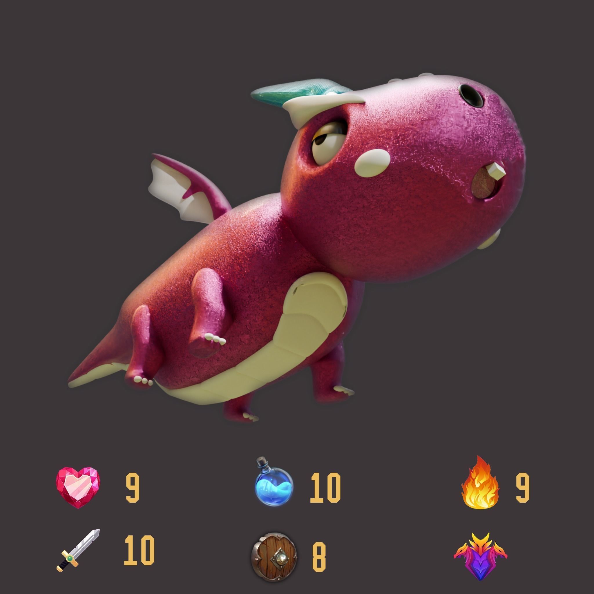 Dragon Fruit 3D print model_4