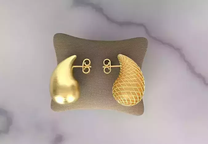 Bottega Veneta Drop Earrings Size pack 3D print model