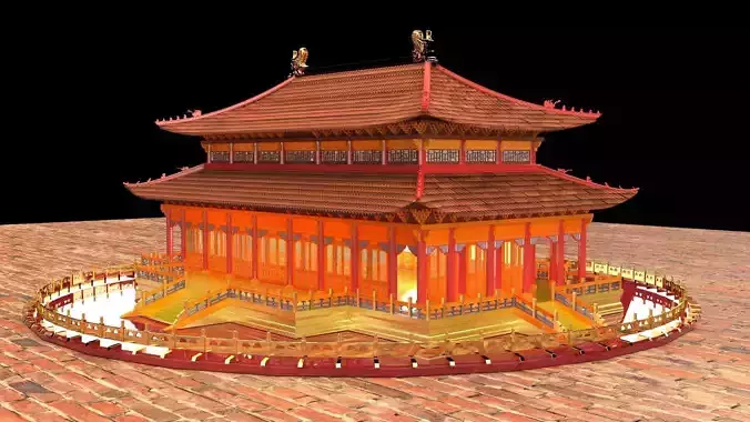 Chinese ancient house  3D model