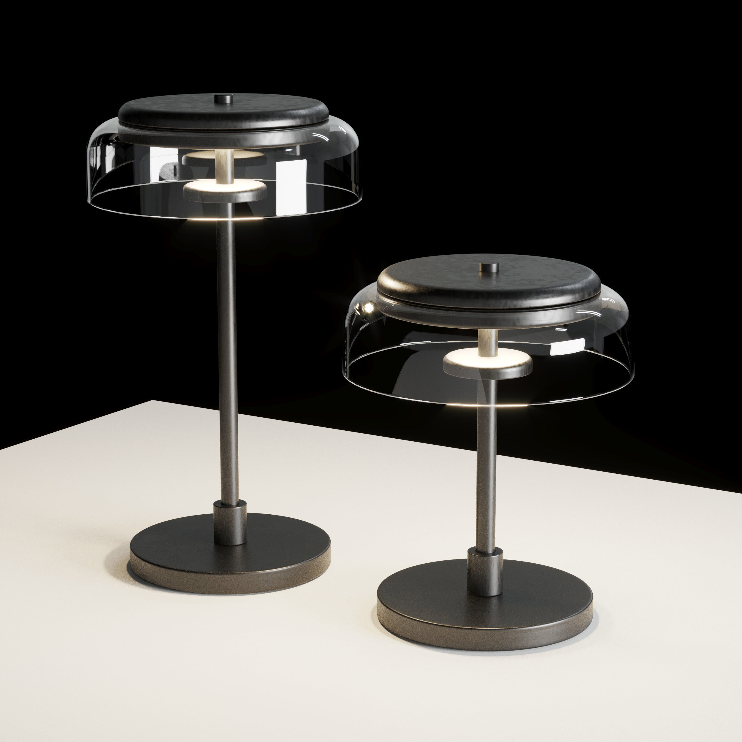 blossi table lamp Low-poly 3D model_1