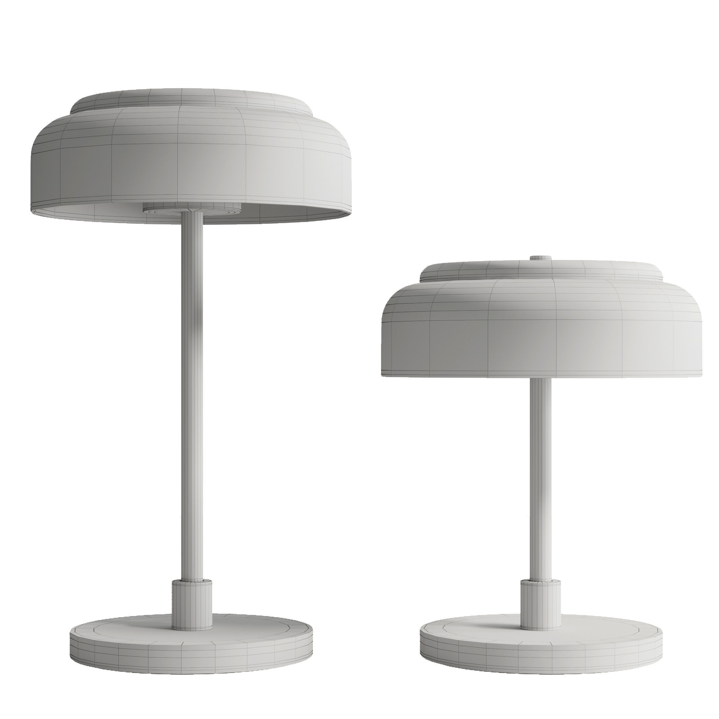 blossi table lamp Low-poly 3D model_2