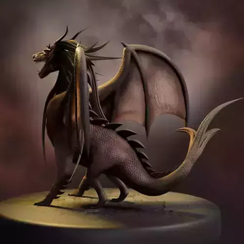 3D dragon fantasy art