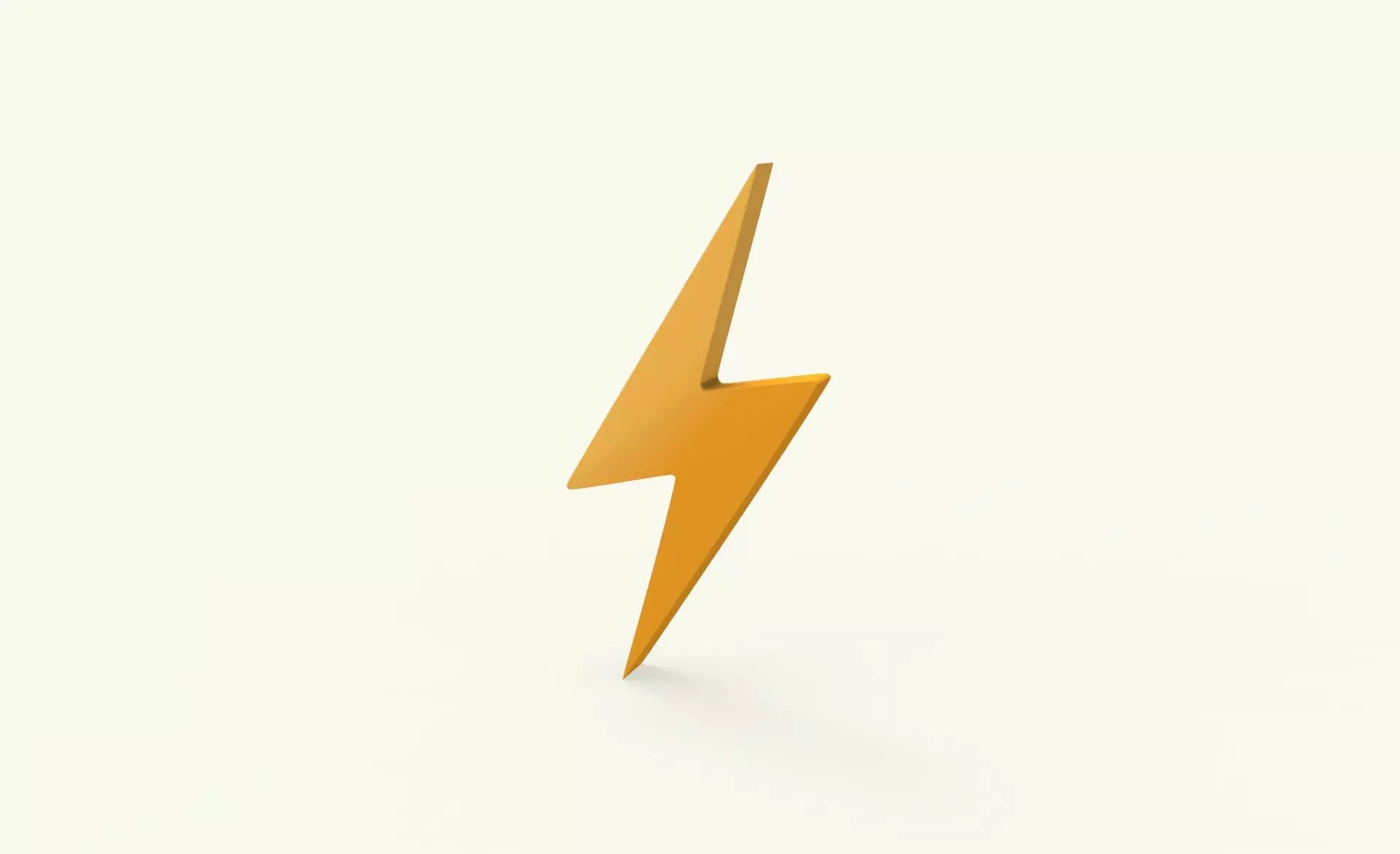 Lightning Symbol v1  Low-poly 3D model_0