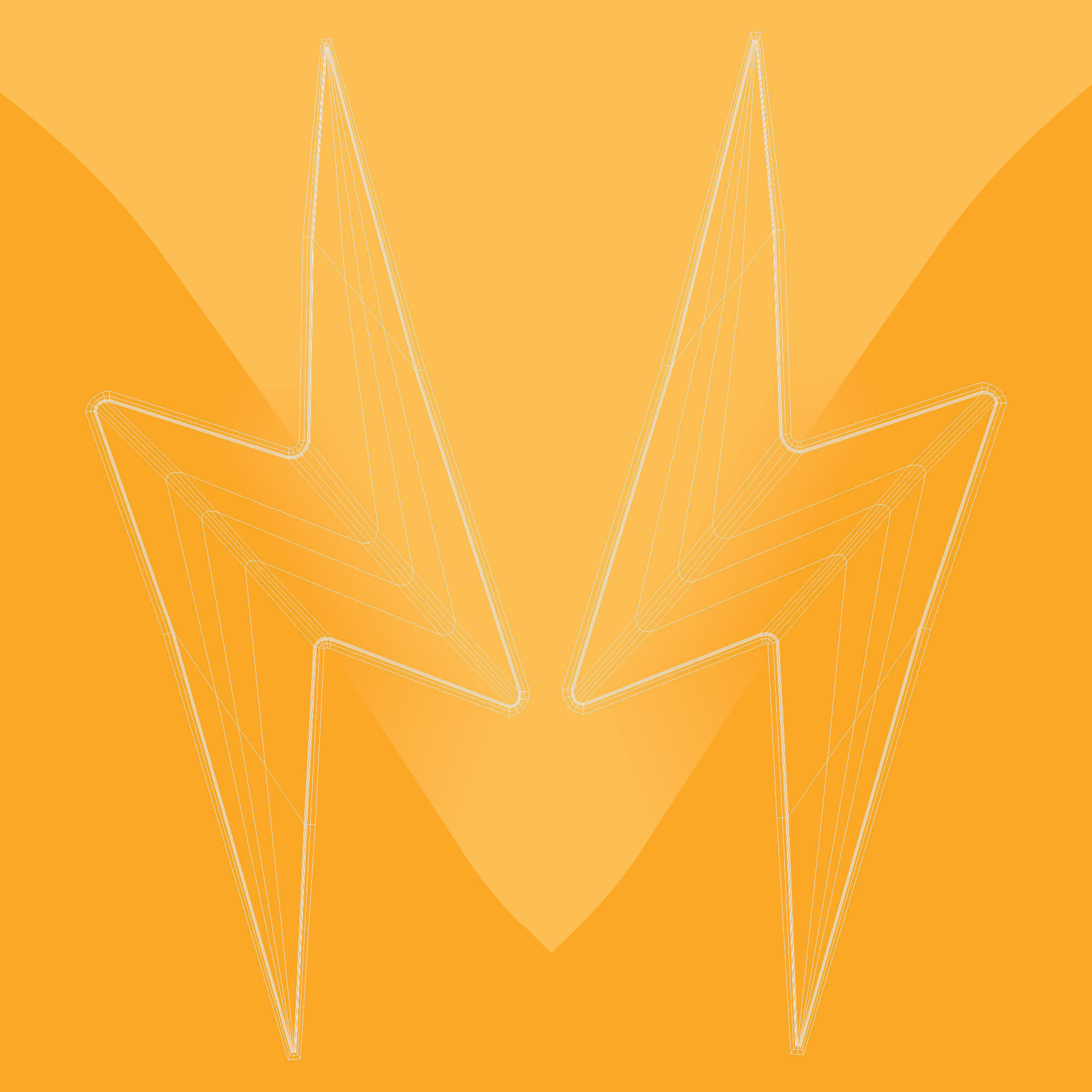 Lightning Symbol v1  Low-poly 3D model_9