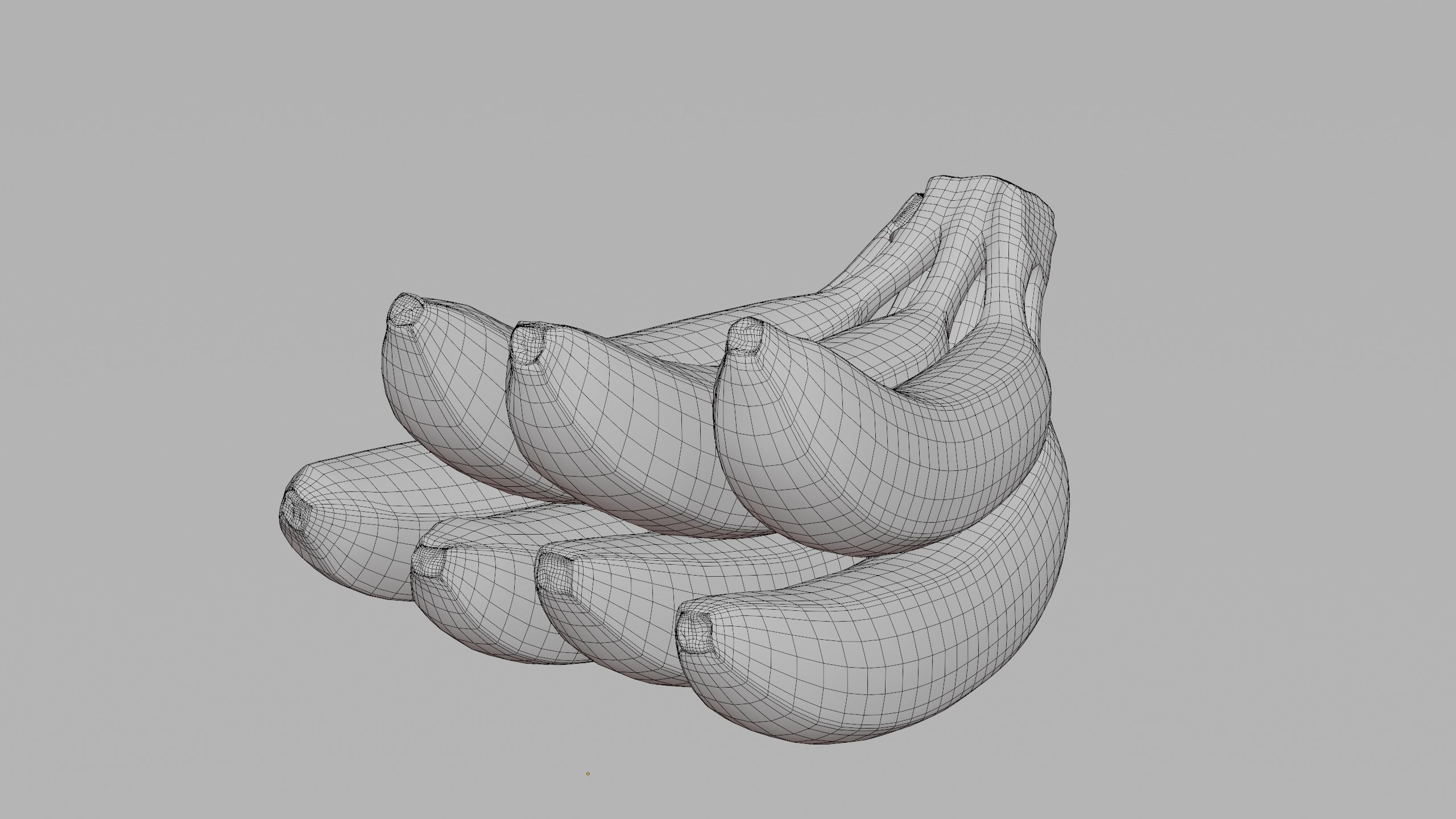 Photorealistic Banana 3D Model - Bunch-of-Seven Low-poly 3D model_5