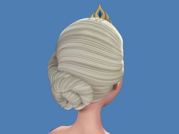 Elsa and Anna Frozen - 3D Fully Rigged 3D model_12