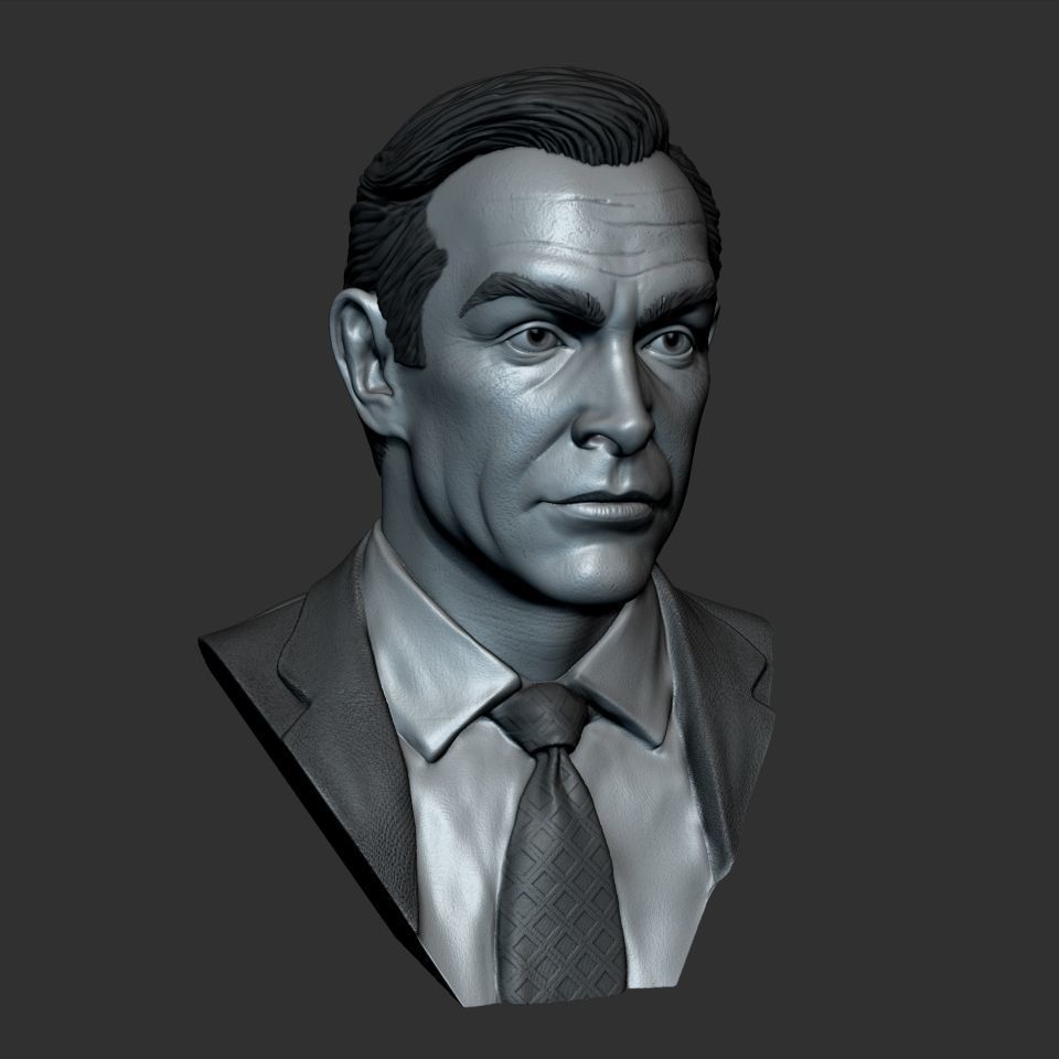 Sean Connery James Bond 3D print model_6