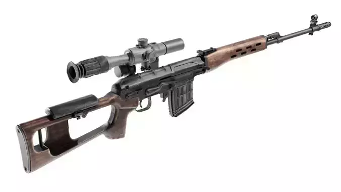 Dragunov  SVD Sniper Rifle PBR 