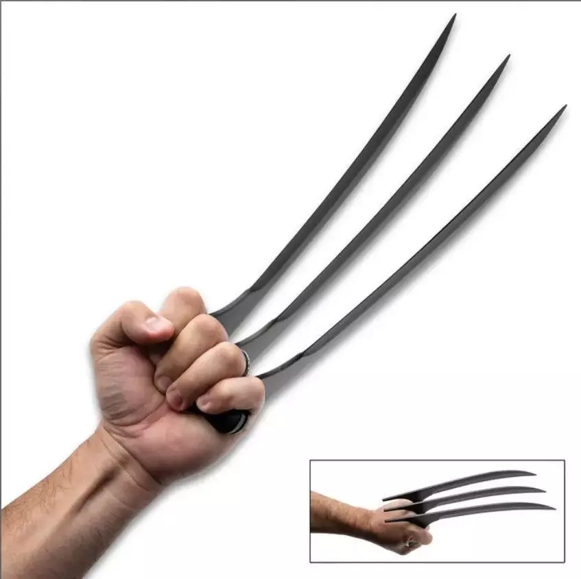 Wolverine Claws with grip 3D print model_0