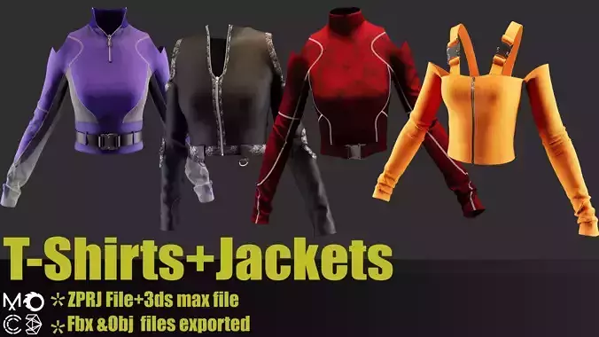 3 blouses plus 1 jacket 