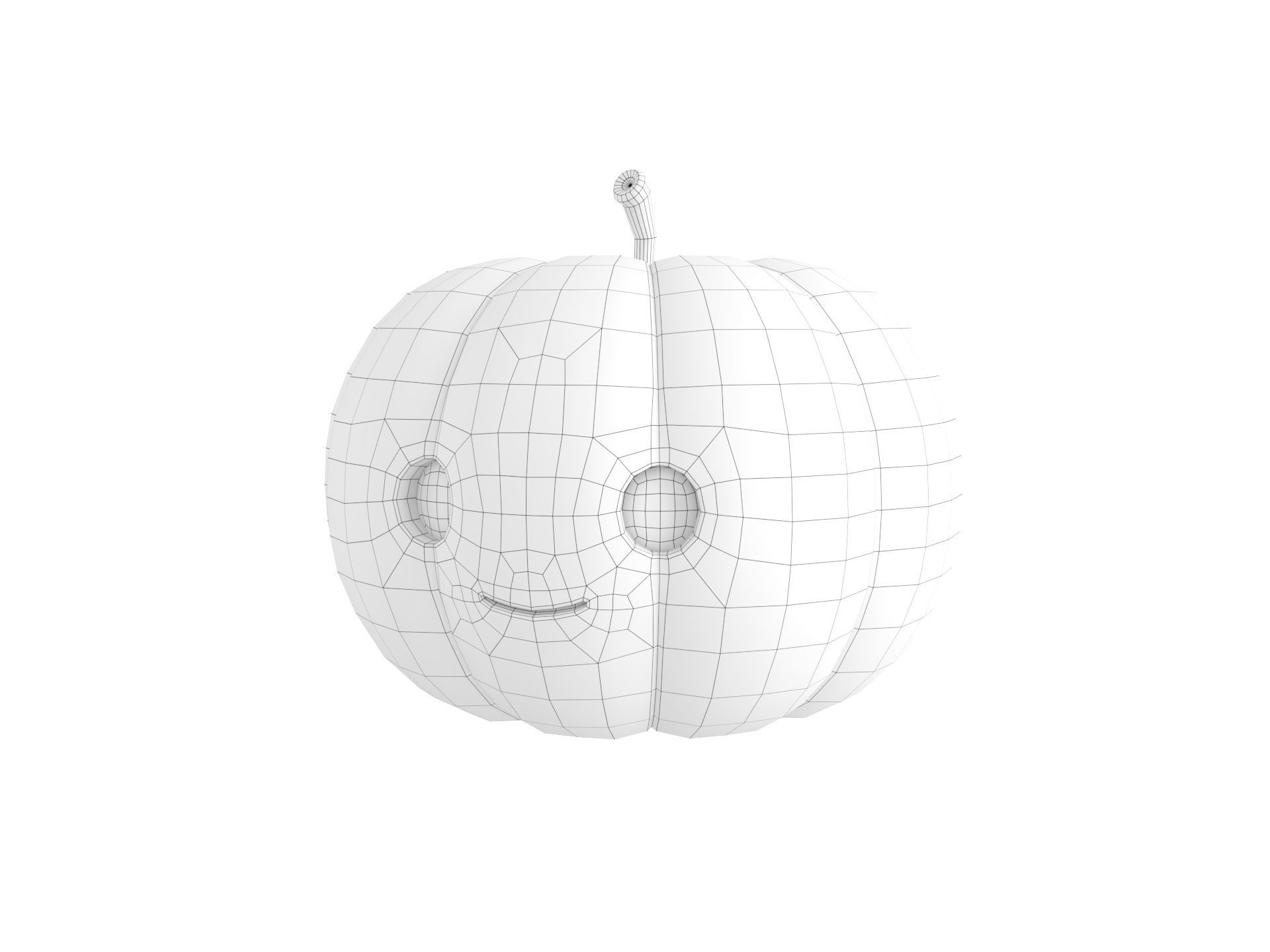 Prop274 Pumpkin Head 3D model_29