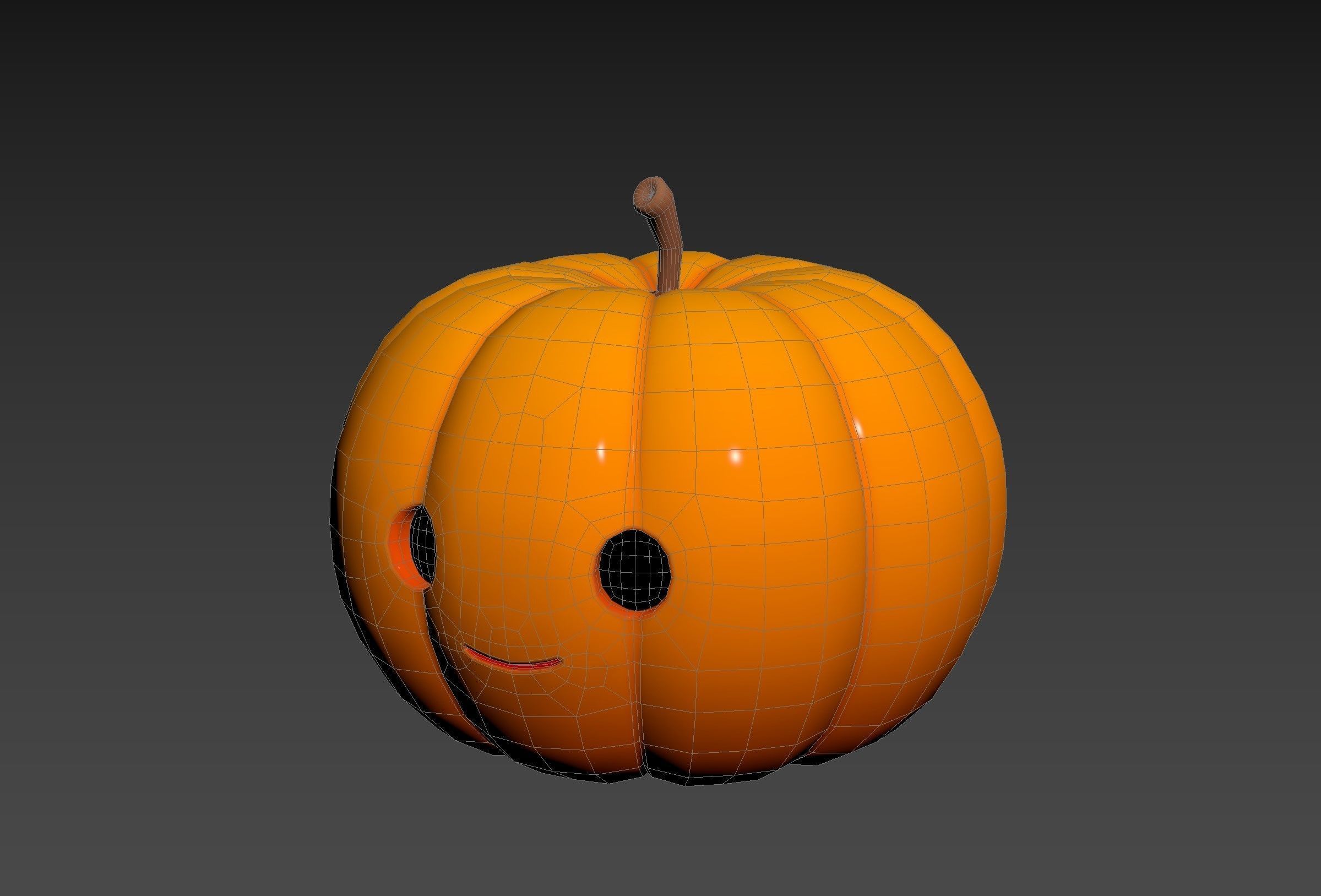 Prop274 Pumpkin Head 3D model_16