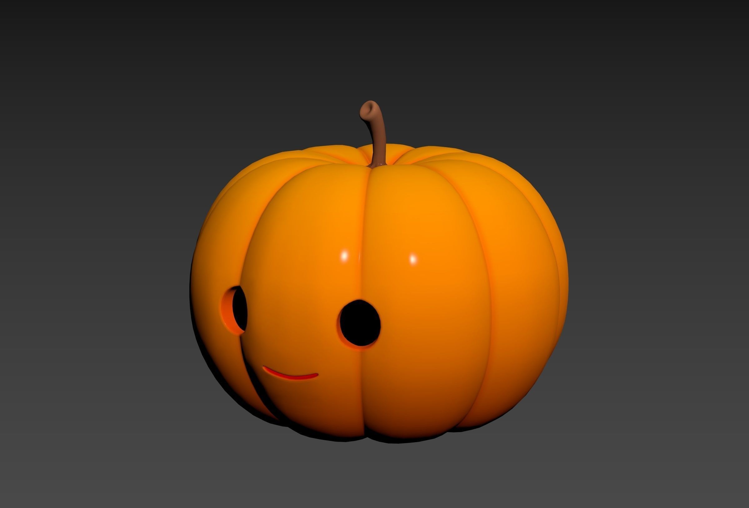 Prop274 Pumpkin Head 3D model_15