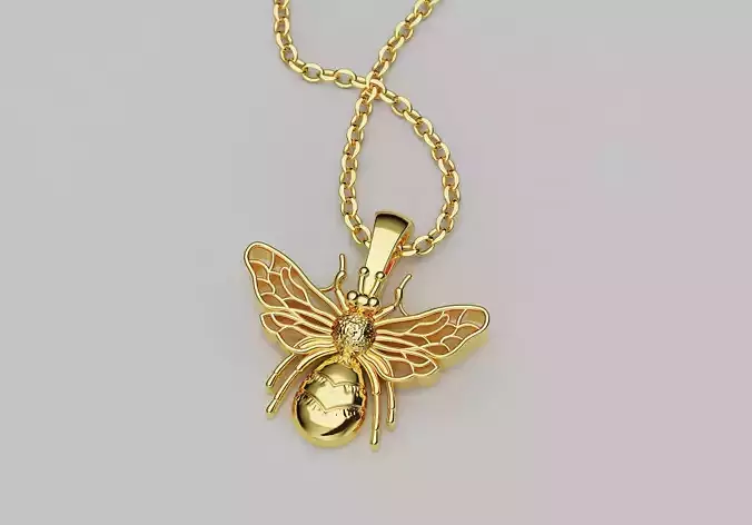 Fly  insect bug pendant for 3d print