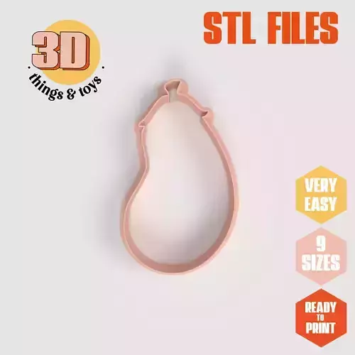 Pineapple  Fruit  - Cookie Cutter  Clay - Many Size