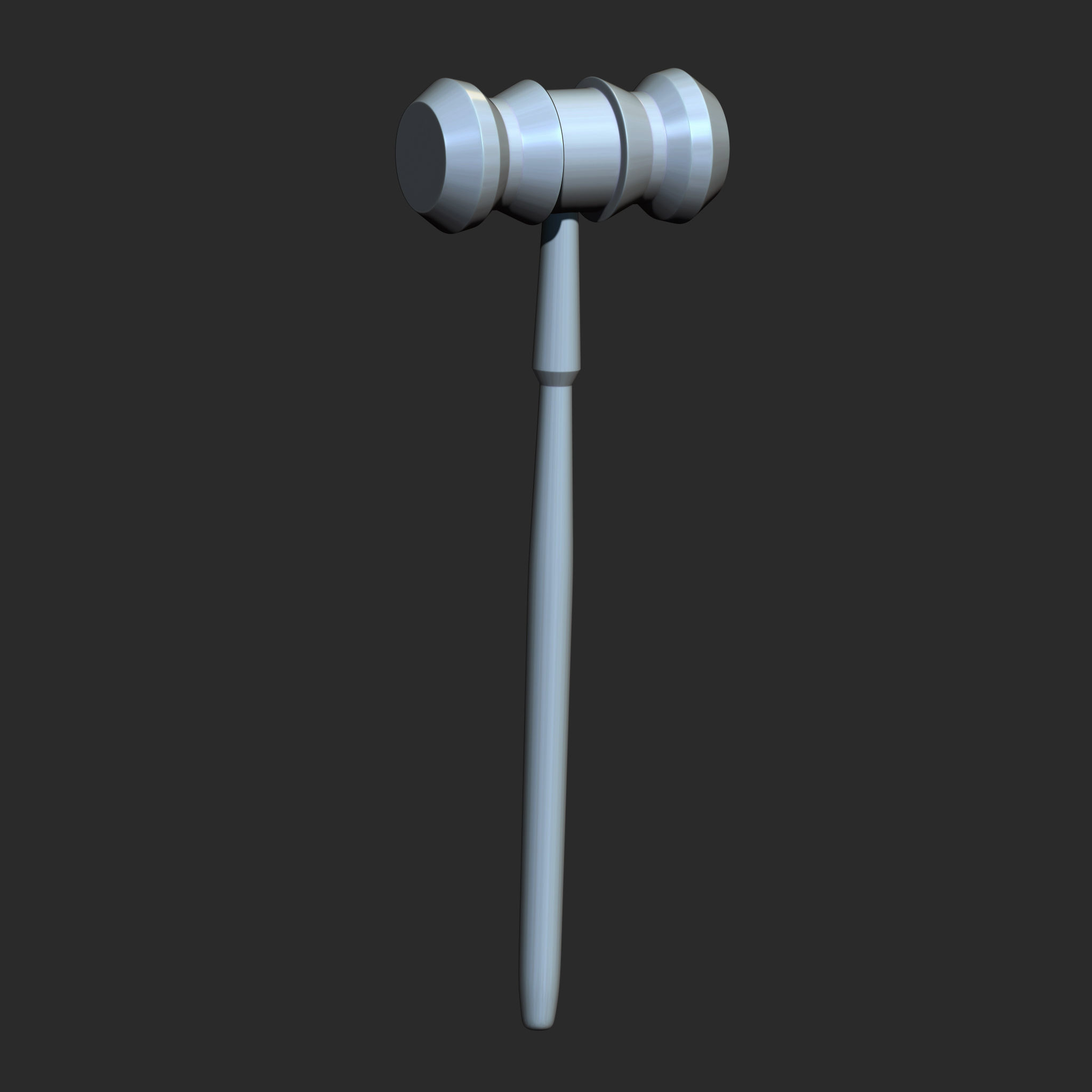 25 Hammer Base Mesh Low-poly 3D model_15