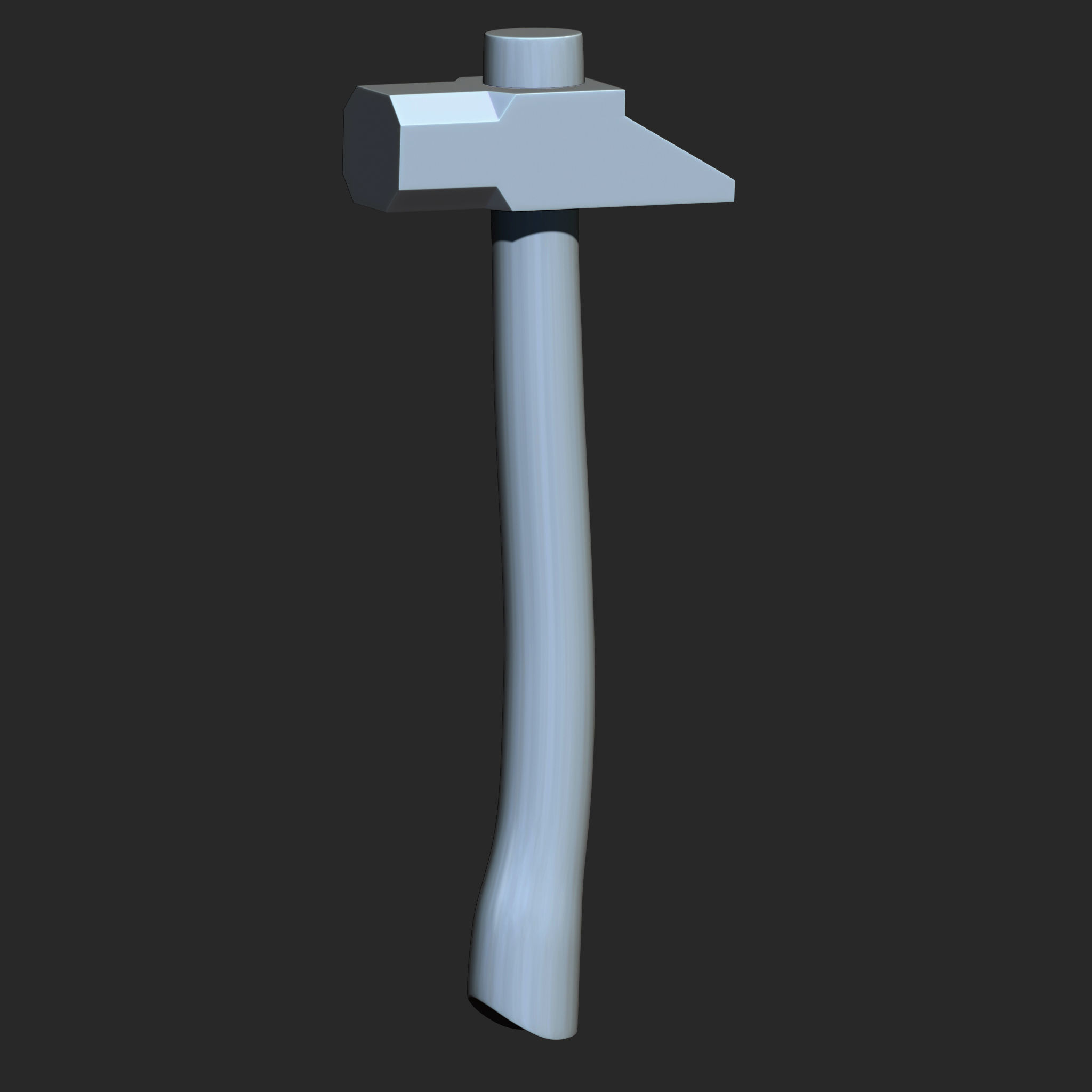 25 Hammer Base Mesh Low-poly 3D model_28